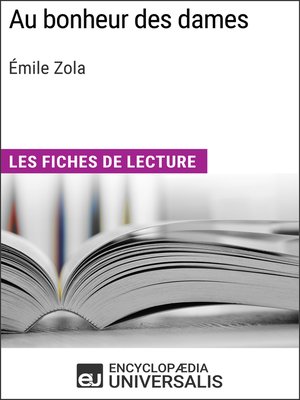 cover image of Au bonheur des dames d'Émile Zola